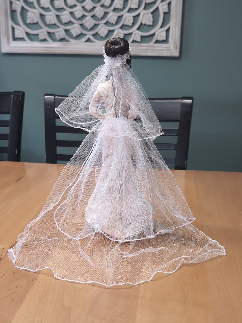 Erica Cane Champagne Lace Wedding - Picture 6 of 9